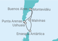 Itinerário do Cruzeiro  Antártica - Princess Cruises