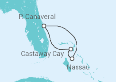 Itinerário do Cruzeiro  Bahamas - Disney Cruise Line