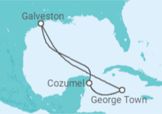 Itinerário do Cruzeiro  Estados Unidos - Disney Cruise Line