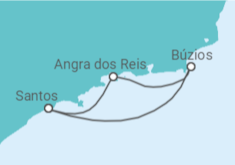 Itinerário do Cruzeiro  Búzios, Angra dos Reis - Costa Cruzeiros