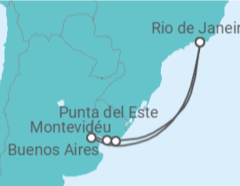 Itinerário do Cruzeiro  Buenos Aires, Montevidéu, Punta Del Este - MSC Cruzeiros