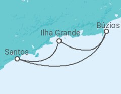 Itinerário do Cruzeiro  Ilha Grande, Búzios - MSC Cruzeiros