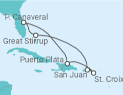 Itinerário do Cruzeiro  Porto Rico - NCL Norwegian Cruise Line