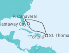 Itinerário do Cruzeiro  Ilhas Virgens Americanas - Disney Cruise Line