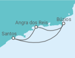 Itinerário do Cruzeiro  Búzios, Angra dos Reis - Costa Cruzeiros