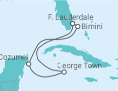 Itinerário do Cruzeiro  Ilhas Cayman, México - Celebrity Cruises