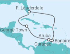 Itinerário do Cruzeiro  Ilhas Cayman, Aruba, Curaçao, Bonaire, San Eustaquio y Saba - Celebrity Cruises