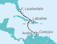 Itinerário do Cruzeiro  Aruba, Curaçao - Royal Caribbean