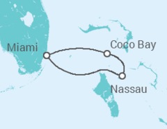 Itinerário do Cruzeiro  Bahamas - Royal Caribbean