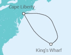 Itinerário do Cruzeiro  Bermudas - Virgin Voyages