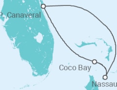 Itinerário do Cruzeiro  Bahamas - Royal Caribbean