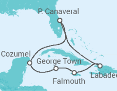 Itinerário do Cruzeiro  Jamaica, Ilhas Cayman, México - Royal Caribbean