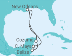 Itinerário do Cruzeiro  Belize, México - Royal Caribbean