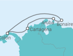 Itinerário do Cruzeiro  Colômbia, Aruba, Bonaire, San Eustaquio y Saba - Royal Caribbean