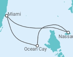 Itinerário do Cruzeiro  Bahamas - MSC Cruzeiros