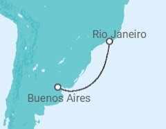 Itinerário do Cruzeiro  Argentina - Costa Cruzeiros