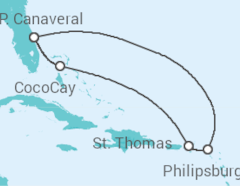 Itinerário do Cruzeiro  Ilhas Virgens Americanas, Sint Maarten - Royal Caribbean
