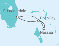 Itinerário do Cruzeiro  Bahamas - Royal Caribbean
