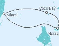 Itinerário do Cruzeiro  Bahamas - Royal Caribbean