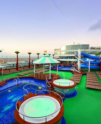 Tahitian pool deck